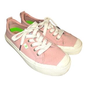 Cariuma Pink Canvas Sneakers with White Laces Size 6